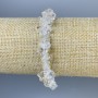 Náramek z horského křišťálu – drobná zrníčka, průměr 8–11×5 mm, délka cca 18 cm, elastická šňůrka