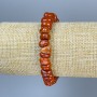 Náramek z červeného jaspisu, brusované korálky, průměr 8–10×6–8 mm ±, délka 18 cm ± elastický