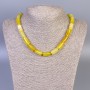 Náhrdelník z achátu hladkých cylindrů, rozměry 15×8 mm, délka cca 45 cm, s uzávěrem