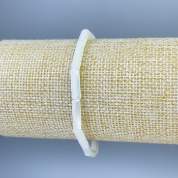 Náramek z perleti cylindrický, průměr 13×4 mm, délka 18 cm, pružný