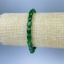Náramek z chrysoprasu barilového tvaru, průměr 8×6 mm, délka 18 cm, elastický