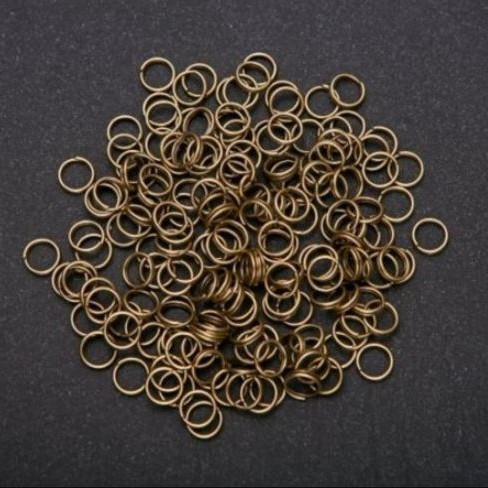 Bronzový spojovací kroužek, průměr 4 mm, balení 25 g