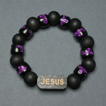 Браслет Дерев'яні намистини, діаметр 12мм+-вставка дерево, діаметр 25х11мм+-18мм+- стрейч