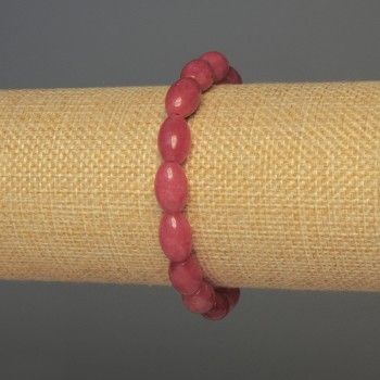 Náramek z turmalínu – korálky ve tvaru zrníček, průměr 12×8 mm ±, délka cca 18 cm ±, elastický