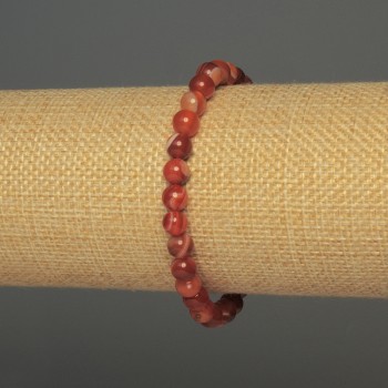 Браслет Агат гладка кулька, діаметр 6мм+-, довжина 18см+- стрейч