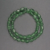 Zelené aventurínové korálky, facettované, průměr 6×9 mm, délka 39 cm ±
