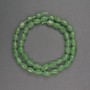 Nefritové broušené korálky, rozměr 6×9 mm, délka 38 cm