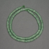 Nefritové rondelové korálky, průměr 4×2 mm, délka 38 cm