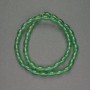Korálky z přírodního chrysoprasu barilového tvaru, průměr 6×9 mm, délka 38 cm