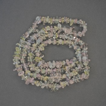 Korálky mix na vlascu, drobné, průměr 6–10×2–4 mm, délka 80 cm