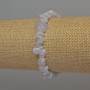 Náramek z modrého achátu, drobná zrníčka, průměr 8–10×2–4 mm, délka 18 cm, elastický