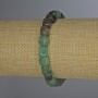 Náramek z brazilského achátu – kubické korálky 7×7 mm, délka 18 cm, elastický