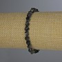 Náramek ze slunečního obsidiánu – broušené rhombídy, rozměry 6×5 mm, délka 18 cm, pružný