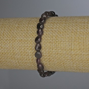 Браслет Гранат галтівка, діаметр 7х6мм+-, довжина 18см+- стрейч