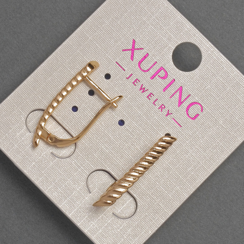 Náušnice Xuping, průměr cca 3 mm, délka cca 24 mm, pozlacení 18K