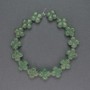 Korálky z nefritu ve tvaru čtyřlístku, přírodní kámen, průměr 14×14 mm, délka cca 20 cm
