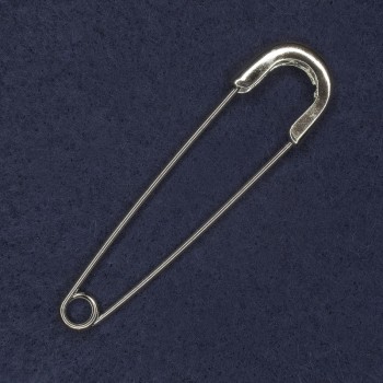 Brožka-špendlík 20×77 mm ± stříbřitého kovu