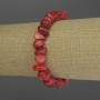 Náramek z korálových úlomků, průměr 9–12×5–7 mm, délka 18 cm, elastický