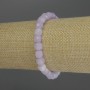 Náramek z levandulového ametystu, broušené kubíky, průměr 6,5 mm, délka 18 cm, elastický