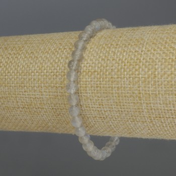 Náramek z labradoritu – hladká kulička, průměr 5 mm, délka 18 cm, pružný