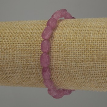 Браслет Турмалін галтівка, діаметр 9х6мм+-, довжина 18см стрейч