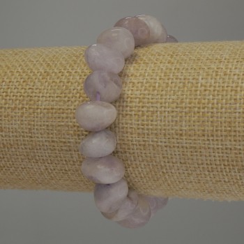 Náramek z ametystu, galetové korálky, průměr 11×9 mm, délka 18 cm, elastický