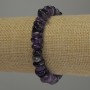 Náramek z ametystu galetových korálků, průměr 8–11×4 mm, délka 18 cm, elastický