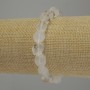 Náramek z horského křišťálu, facetované korálky, průměr 9–14×10 mm ±, délka 18 cm, elastický