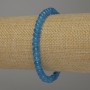 Náramek z apatitových rondelů, průměr 6×4 mm, délka 18 cm, elastický