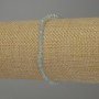 Náramek z akvamarínu – brusované kuličky, průměr 4 mm ±, délka 18 cm ±, elastický