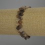 Náramek z achátu ve tvaru kapky, průměr 8×6 mm, délka 18 cm, elastický