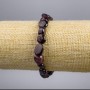 Náramek z granátu, facettovaný, průměr 8–11×8 mm, délka 18 cm, elastický