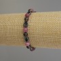 Náramek Asorti kuličky, průměr 6 mm ±, ovál 8×6 mm ±, délka 18 cm, pružný