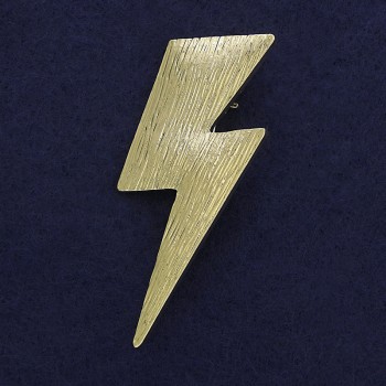 Brož-přívěšek Blesk zlatého kovu 58×23 mm+