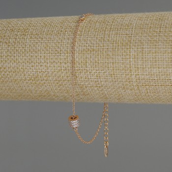 Náramek Xuping – pozlacený 18K, tloušťka 1,0 mm, délka 19–25 cm s prodlužovacím řetízkem