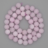 kunzitové korálky, hladké kuličky, průměr 8 mm, na niti, délka 38 cm