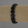 Náramek z achátu, přírodního kamene, ve tvaru srdcí, průměr 12×12 mm, délka 18 cm, elastický