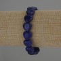 Náramek z lazuritu ve tvaru srdce, průměr 12×12 mm ±, délka 18 cm, elastický