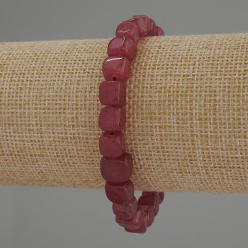 Náramek z turmalínu – kubíky, průměr 7×7 mm, délka 18 cm, elastický