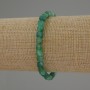 Náramek z achátu, broušené kostky, průměr 5 mm ±, délka 18 cm, pružný