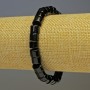 Náramek z achátu cylindrického tvaru, průměr 8×5 mm, délka 18 cm, elastický