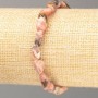 Náramek z přírodního rhodochrozitu, galetové korálky, průměr 10×8–10 mm (±), délka 18 cm