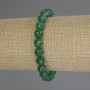 Náramek z chrysoprastu, granované kuličky, průměr 8 mm, délka 18 cm (elastický)
