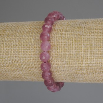 Náramek z turmalínu – broušené kuličky, průměr 8 mm, délka 18 cm (elastický)