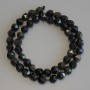 Korálky ze slunečního obsidiánu, víceúhelníkové, rozměr 8×7 mm, délka 38 cm ±