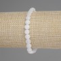 Náramek z horského křišťálu s broušenými mincovými korálkami o průměru 6 mm, délka 18 cm, elastický