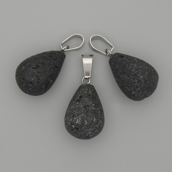 Přívěšek Kapka lávy 19×13 mm, délka 29 mm