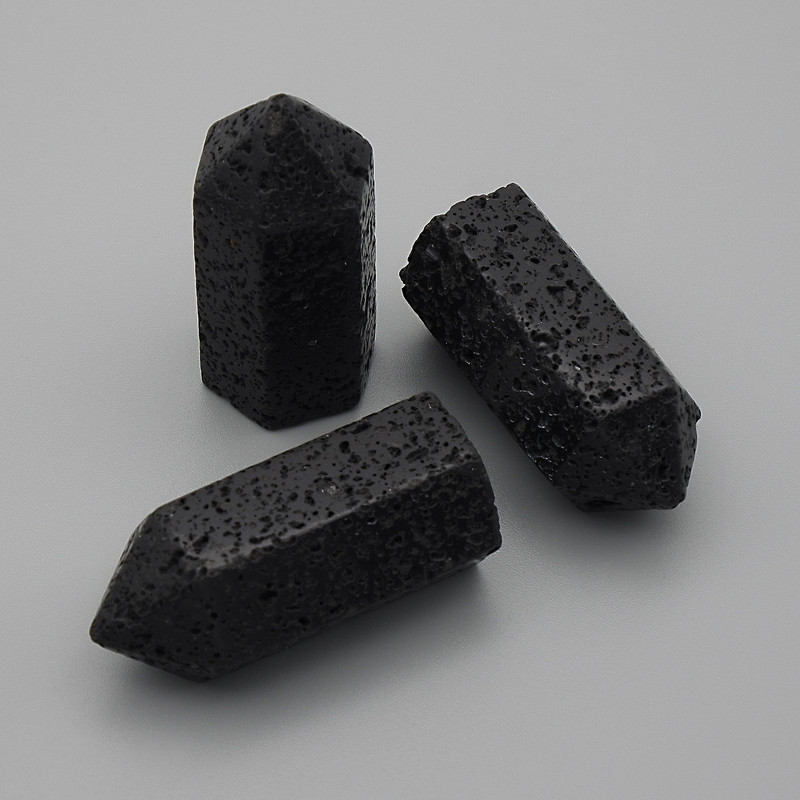 Suvenýrská tužka z přírodního kamene lávy, průměr 36×16 mm (cena za 1 ks)