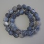 Korálky z mrazivého achátu na niti – hladká kulička, průměr 12 mm, délka 39 cm