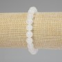 Náramek z horského křišťálu, hladká korálka, průměr 8 mm, délka 18 cm, elastický